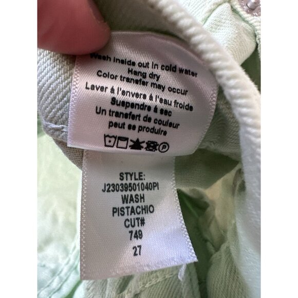 Veronica Beard Taylor Wide-Leg Jean Pistachio Green Size 27 - Picture 6 of 10